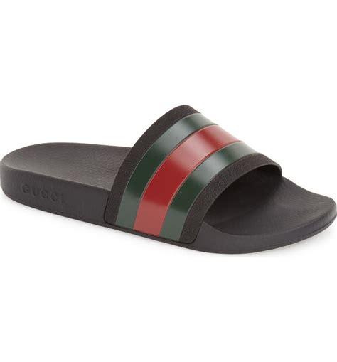 men's white gucci slides|gucci slides men nordstrom.